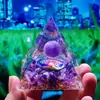 Bola de cristal 73 estilos pirámide transfronteriza bola de cristal grava pirámide artesanías para el hogar adornos de resina