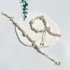 Pulsera de Cerámica Jingdezhen Nueva Pulsera de Cerámica Estilo Chino Joyería Hecha a Mano Cuerda Estilo Tíbet Puesto de Pulseras Jingdezhen