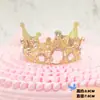 Adornos de Decoración para Pastel de Corona Adultos Niños Reina Cumpleaños Corona de Perla Fiesta Decoración para Hornear Celebridad de Internet Enchufe