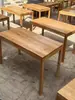 Mesa de Centro y Sillas Vintage, Mesa de Comedor Vieja de Madera de Olmo, Mesa Cuadrada Retro Original de Madera Maciza Desgastada, Taberna, Restaurante de Hot Pot, Mesa y Sillas para Casa de Huéspedes