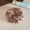 Moda Retro Otoño e Invierno Diadema Estampado de Leopardo Diadema de Felpa de Alta Elasticidad Goma para el Cabello Diadema Nuevo Estilo para Mujer