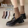 Calcetines de Estilo Étnico Vintage, Calcetines de Media Pantorrilla para Mujer, Calcetines Largos Rayados de Otoño e Invierno, Calcetines Holgados de Moda Estilo Ins, Estilo Bosque