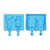 Molde de Sorvete de Silicone Fofo Caseiro DIY Modelo Silicone de Grau Alimentício Infantil Ferramenta de Moagem Caseira Atacado