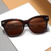 Gafas de Sol Retro Europeas y Americanas de Montura Grande de Placa Gafas de Sol Polarizadas para Hombre Alta Calidad Moda Versátiles Gafas de Sol para Mujer Venta al por Mayor