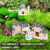 Modelo de Casa Huizhou em Estilo Chinês Jiangnan Construção de Casa Micro-Paisagem Pequenos Ornamentos Bonsai Aquário Rochoso Decoração de Paisagismo