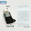 Adaptador de Celular Tipo-C para Lightning Transfronteiriço Adequado para Microfone Sem Fio Adaptador Apple Otg