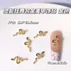 Ano do Serpente Grande Espírito Serpente Liga Acessórios para Nail Art Serpente Vermelha Tridimensional Serpente Dourada Unha Wear Decoração de Unha Atacado