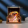 Marco de Fotos de Medalla de Cristal Impreso a Color UV Lámpara de Noche Luminosa Plantilla Adorno de Decoración para el Hogar y el Dormitorio Lámpara Regalo Creativo Premio