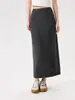 Falda para Mujer Otoño e Invierno Nueva de Punto Grueso Terciopelo de Copo de Nieve Estilo Coreano Cálida Holgada Aspecto Adelgazante Versátil Falda con Abertura Trasera