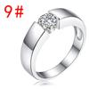 Joyería de Venta Caliente Transfronteriza Estilo Coreano Circonita Micro-incrustada Anillo de Boda para Pareja Voto Eterno Anillo de Boda Anillo