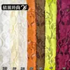 [Em Estoque] Tecido de renda aveludado multicolorido para vestidos de moda, roupas femininas, vestidos de noiva, material de renda