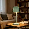 Lámpara de mesa de rayas LED transfronteriza con atenuación de tres colores para decorar salas de estar, restaurantes, bares, crear ambiente, lámpara de mesa recargable para sala de estar