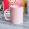 Caneca Creme Desenho Letras Kitty Panda Cachorro Feminino Estilo ins Copo de Café da Manhã Bege Simples Casal Caneca Cerâmica