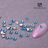 Nuevo mini diamante de 3 mm para manicura, de color amor, plano, de forma especial, con base dorada, para manicura, joyería, para pegar en las uñas, de cristal con diamantes.