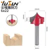 Yusheng cortador de grabado de boca afilada 6 mango rojo fresa para carpintería fresa de lujo para puertas de madera cabezal de fresado de grabado CNC