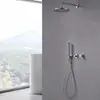 Juego de ducha empotrado de cobre italiano, unidad de ducha oculta empotrada de agua fría y caliente montada en la pared para ventas transfronterizas
