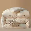Colcha de algodón 100% grado A para maternidad e infantil, hecha con algodón de Xinjiang, colcha de invierno engrosada, ropa de cama de algodón puro para niños