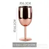 Copa de vino de acero inoxidable 304 de capa única de 500 ml, copa de vino tipo barril de gran capacidad colorida, resistente a caídas, con recubrimiento de cobre