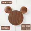 Manija de Cajón de Madera para Muebles de Habitación Infantil de Mickey Oso de Dibujos Animados Lindo Manija de Puerta de Armario de Madera Semicircular