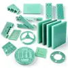Processamento de placa de fibra de vidro FR4, fibra de vidro verde-água isolante, placa epóxi 3240 amarela antiestática corte CNC
