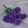 Flor de hortensia artificial de 7 cabezas flor de seda flor de plástico flor para exterior macizo de flores maceta surco para flores decoración exterior centro comercial flor decorativa