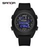 Reloj Deportivo Multifuncional Sanda para Estudiantes para Hombre y Mujer, Reloj Electrónico de Moda Luminoso de Silicona Resistente al Agua de Una Sola Pantalla, Venta Directa de Fábrica