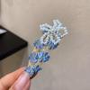 Grampo de cabelo bordado com miçangas florais de primavera, grampo de cabelo de cor doce para crianças, grampo BB, franja, grampo de borda, acessórios de cabelo para mulheres
