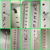 Clips Particionadores de Gabinete Metálico, Soportes para Estantes de Gabinete de Archivos, Clips de Fijación de Plástico, Sujetadores de Tarjetas Extendidos y Engrosados, Accesorios de Acero Inoxidable
