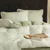 Juego de ropa de cama de cuatro piezas de terciopelo de leche súper suave y cálido para invierno con forro polar añadido y engrosamiento, antiestático, ropa de cama de felpa para invierno