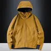 Jaqueta Sazonal do Fabricante Jaqueta Quente Masculina Jaqueta Tendência Outono e Inverno Jaqueta Casual Tendência Masculina Transfronteiriça Nova Jaqueta Masculina com Capuz para Outdoor