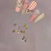 Accesorios para Uñas de Aleación con Forma de Moño Popular en Internet Versátil Moño para la Punta del Dedo Accesorios Decorativos Portátiles para Uñas