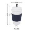 Copo de Café de Palha de Trigo Transfronteiriço, Copo de Água, Copo de Mistura Portátil, Copo de Plástico de Alta Qualidade para Exterior, Caneca com Tampa