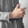 Pulsera de acero de titanio que no se desvanece, marca de moda para hombre, pulsera simple personalizada, diseño de nicho hip hop para chicos, alto sentido para hombre