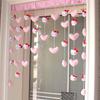 Cortina Decorativa para Puerta de Dormitorio Explosiones ktm Perro Yugui Corazón Morado Alto Valor de Color Corazón de Chica Joven Cortina Colgante para Puerta de Sala de Estar Puerta de Dormitorio Gratis