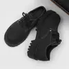 Zapatos Derby de Trabajo de Punta Ancha para Hombre de Talla Grande, Estilo Compuesto de Moda, Zapatos Casuales Resistentes al Desgaste con Suela Gruesa, Zapatos de Moda
