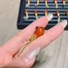 Conector de Tres Vías para Cuentas de Lámpara de Ágata Roja Accesorios para Manualidades y Pulseras F6