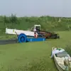 Limpieza de Agua Jacinto de Agua Hierba Acuática Equipo Barco de Siega Automático Maquinaria de Rescate de Hierba Acuática