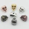 Directo de fábrica aleación plata Xizang V palabra máscara Vendetta accesorios de joyería DIY máscara de cara sonriente retro dominante cuentas