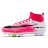 Botas de fútbol altas transfronterizas para hombre, tallas de adulto y juvenil, zapatillas de entrenamiento para césped artificial, tacos AG, zapatillas deportivas de fútbol, en stock