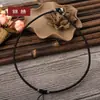 073 Cuerda para Colgante de Hombre y Mujer Buda de Jade Colgante de Guanyin Lanyard de Jade Pei Cuerda para Collar de Jade Cuerda Trenzada Collar de Cuerda Roja