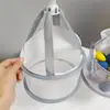Bolsa de Rede para Secar Mini Esponjas de Maquiagem e Pincéis, Cesta de Secagem, Suporte Plano para Secar, Cesta de Secar Roupas