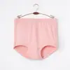 Ropa interior de color liso para mujeres de mediana edad y mayores, de cintura alta, tiro profundo, tallas grandes, calzones de abuela, shorts de señora mayor