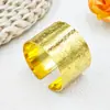 Venta Caliente Transfronteriza Nuevo Creativo Anillo con Patrón Morado Dorado Abierto Hebilla para Servilleta Decoración de Mesa Anillo para Servilleta Fabricante Venta al por Mayor