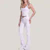 Conjunto Deportivo de Fitness para Comercio Exterior en Amazon, Conjunto de Dos Piezas de Chaleco de Yoga y Pantalones Largos Ajustados con Bloques de Color para Mujer Europea y Americana