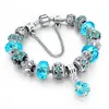 Promoção quente da Amazon pingente de cristal pulseira de miçangas DIY pulseira feminina de ametista original feita à mão quente transfronteiriça