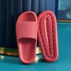 Pantuflas con sensación blanda y elástica para mujer, para uso exterior en verano, pantuflas para pareja de doble uso en casa, pantuflas de playa antideslizantes de suela blanda para baño para hombre