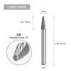 Cabezal de Rectificado Cónico de Domo con Muela Giratoria de Una Ranura L Doble Ranura Lx para Talla en Madera Raíz Carpintería Carburo de Tungsteno