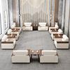 Sofá Nuevo para Reuniones Sofá para Sala de Recepción Sala de Reuniones Sala de Reuniones de Oficina Sala VIP Asiento Individual de Cuero para Negocios