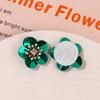 Novas Lantejoulas Cor Coral Aurora Flor Acessórios Acessórios DIY Broche para Roupa Novo Sapato Material Flor Atacado