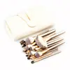 Pequeño sin modificar 12/18/24 blanco arroz brocha de maquillaje mango champán pelo de caballo brocha para sombra de ojos calidad buenos productos fabricantes